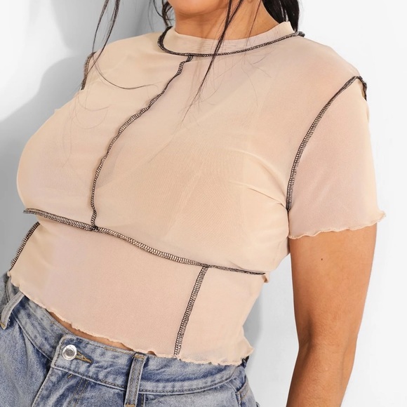 Mesh Crop Top - Picture 2 of 6